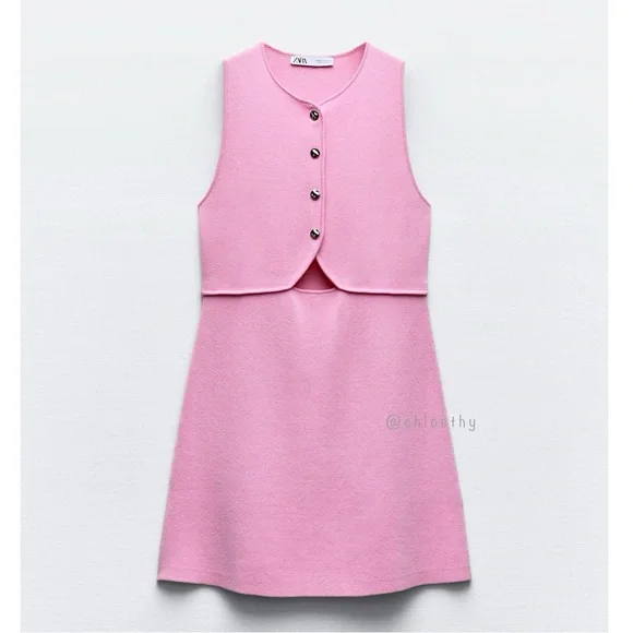 安心★関税込み★ZARA★SLEEVELESS CREPE MINI DRESS Sleeveless Crepe Mini Dress Zara | TikTok